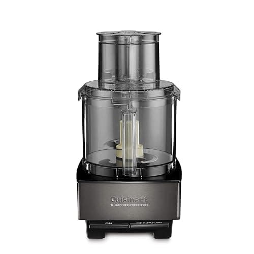 Cuisinart Food Processor 14-Cup Vegetable Chopper for Mincing, Dicing, Shredding, Puree & Kneading Dough, Black Stainless, DFP-14BKSY